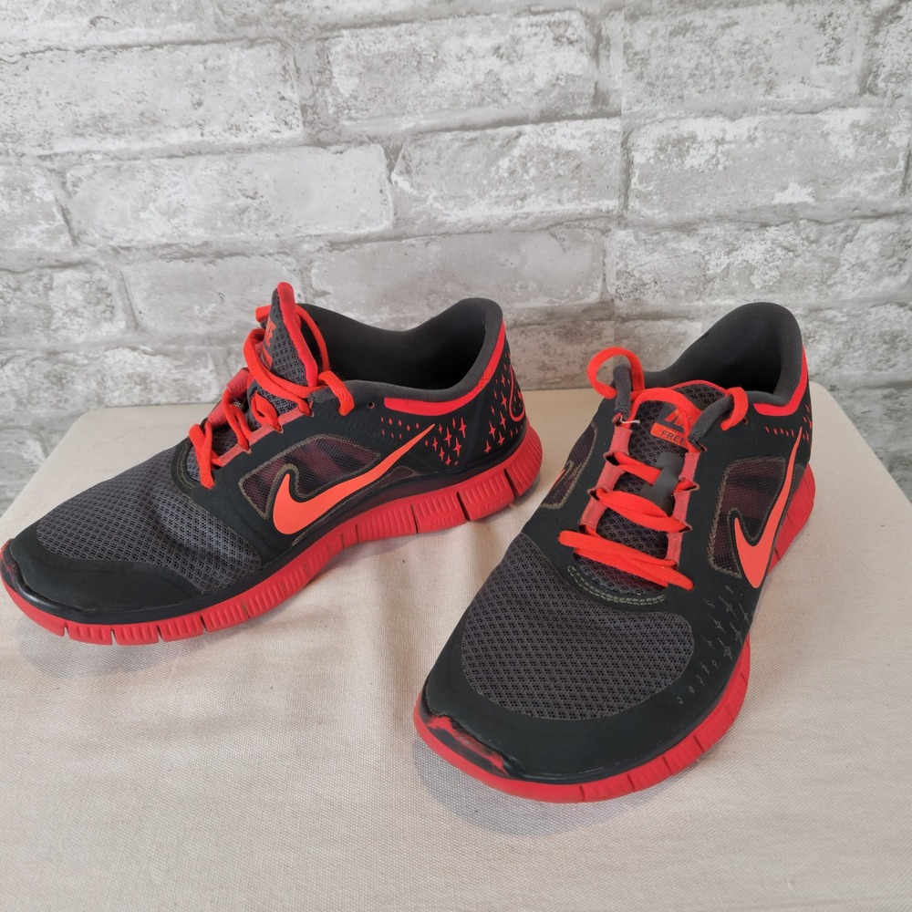 Nike Women's Free Run+3 Grey Crimson 510643-060 Running Sneakers Size 9 - Picture 3 of 7